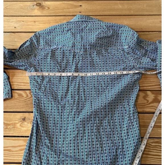 Wrangler 20x Competition Long Sleeve Shirt Small Men’s Blue Pearl Snap Front - Picture 7 of 8